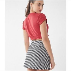 Urban Outfitters B&W Gingham Skirt XS